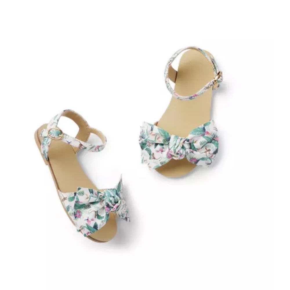 Janie&Jack Tropical Jungle Bow Sandal